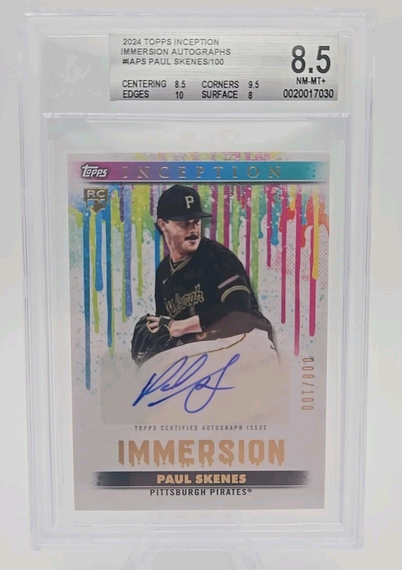 2024 Topps Inception Paul Skenes RC Auto Immersion /100 Pittsburgh