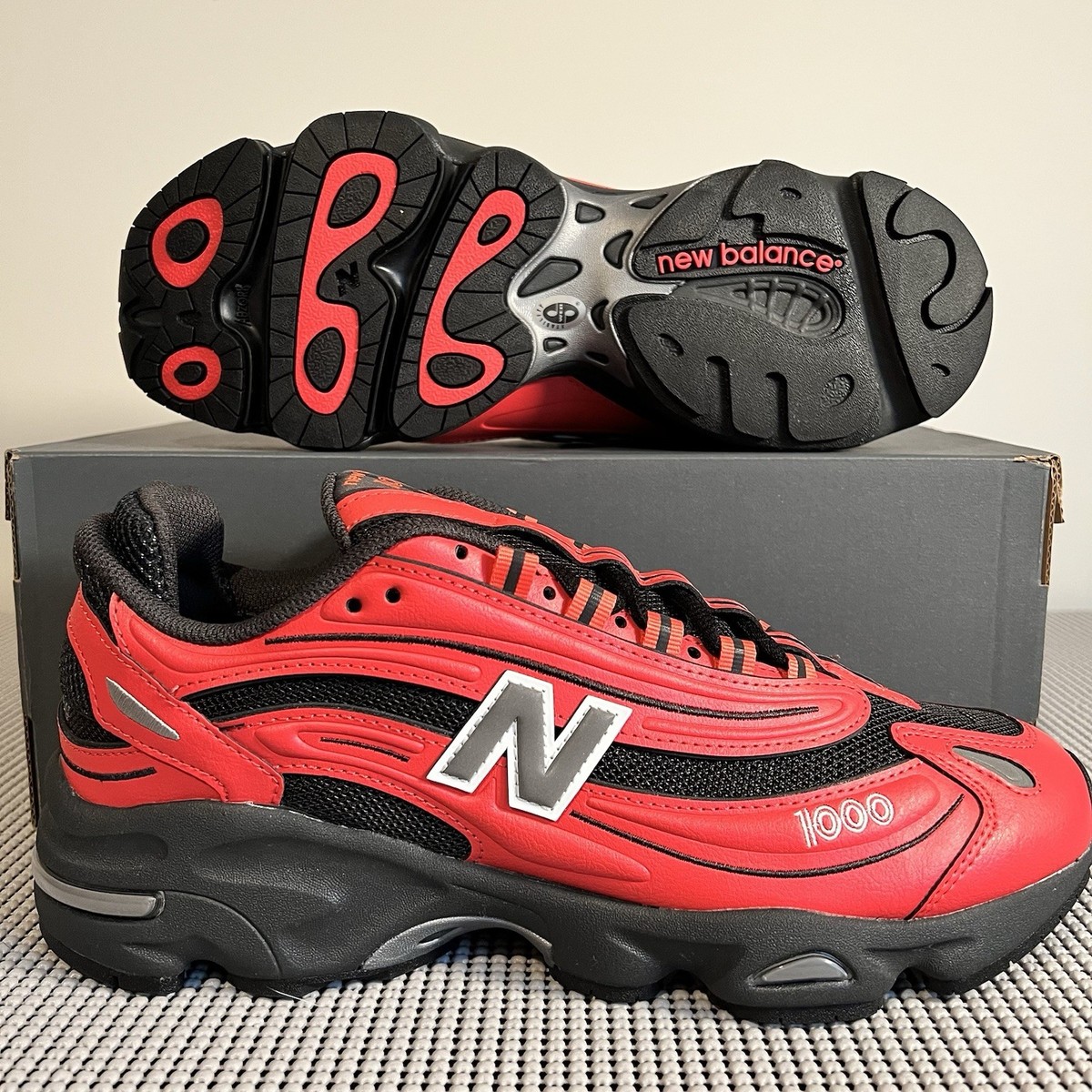 New Balance 1000 Red Black Men\'s Size 12 M1000MSR New New Balance 1000 (M1000MSR) – STNDRD ATHLETIC CO main image 4