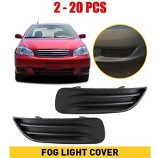 2-20x Front Bumper Black Fog Light Cover Left Right for 2003-2004 Toyota Corolla
