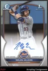 2023 Bowman Chrome Draft Autographs Refractor Nolan McLean 1st ROOKIE AUTO /499