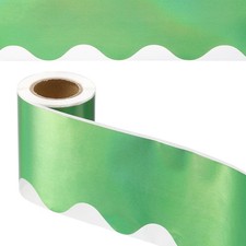 Iridescent Bulletin Board Border, 33 Feet Poster Chalkboard Cork, Green