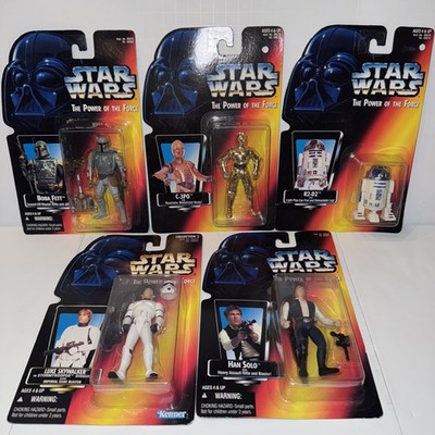 Star Wars, The Power of the Force: BOBA FETT Red Card / Kenner Lot