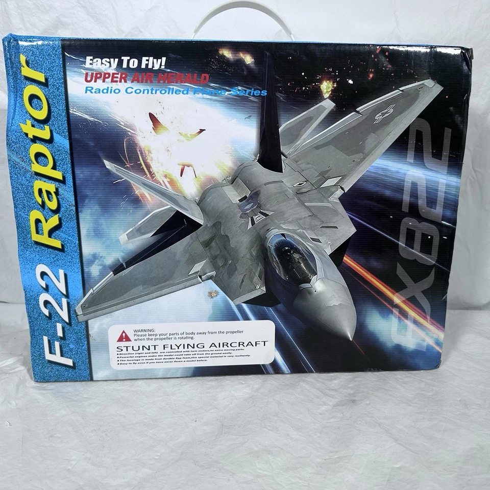 FX822 F-22 Raptor Airplane RC Remote Control 15” x 11.5” - Image 2 of 4