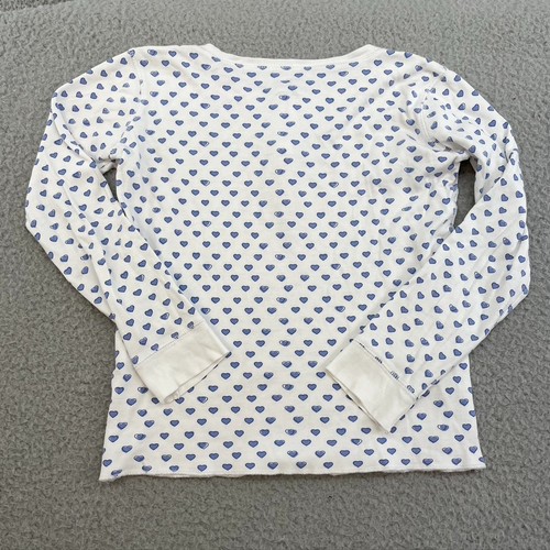 Roller Rabbit Cotton Pajama Long Sleeve Pants Girls 10 Blue Heart Sleep Comfort - Picture 5 of 10