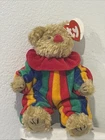 Vintage 1993 Ty Piccadilly Clown Bear Red Nose Retired Beanie Baby 🔥 New