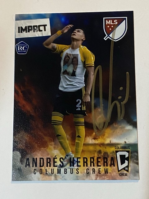 Andres Herrera Autographed Custom Card Columbus Crew