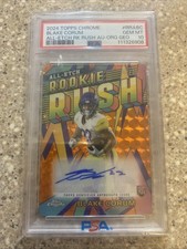2024 Topps Chrome Blake Corum All-etch Rk Rush Au-org Geo Psa 10 /25