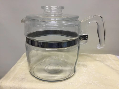 Vintage Pyrex Flameware 6 Cup Glass Coffee Pot Percolator 7756-B  PYREX