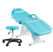 Facial Chair Adjustable Tattoo Chair with Stool Lash Bed for Beauty Spa Massage