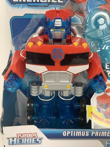 Playskool Heroes Transformers Rescue Bots Energize Optimus Prime Figure Free Shp - Picture 2 of 7