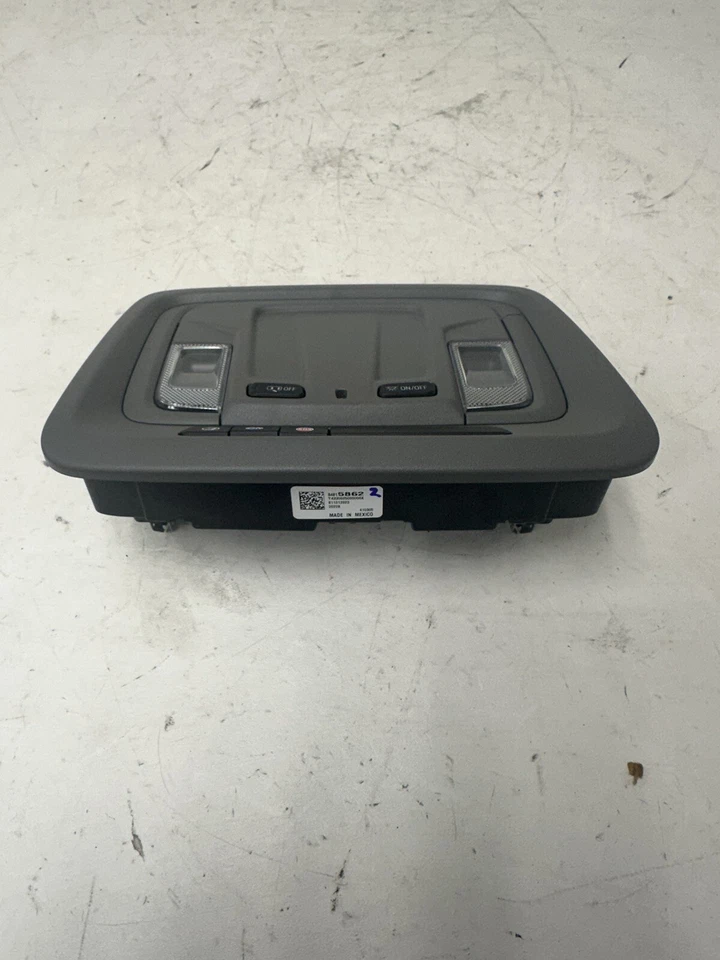 2019 2020 Chevy Silverado GMC Sierra Gray Front Roof Console 1500 2500 3500 OEM - Image 2 of 4