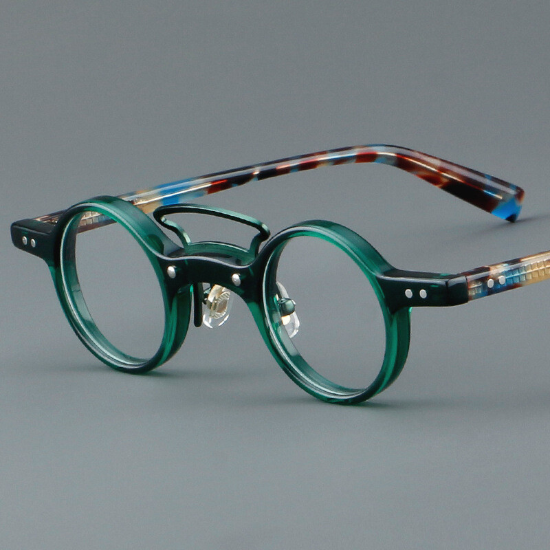 Retro Square Reading Glasses - Thick Acetate Frames For Men & Women, Clear Lenses, UV Protection