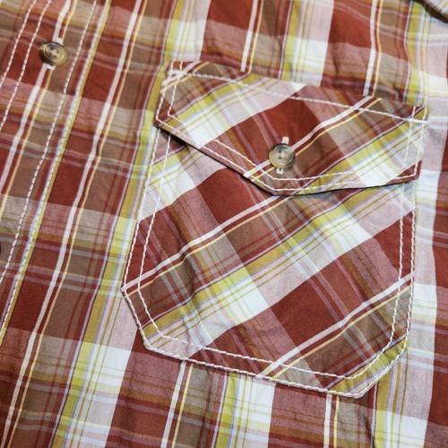 Ruff Hewn Mens Plaid Cotton Flannel Double Pocket - Picture 6 of 6