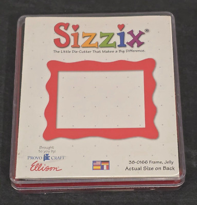 Sizzix Bigz Die Frame, Jelly 38-0166 Cuts Card Paper Felt Discontinued Rare