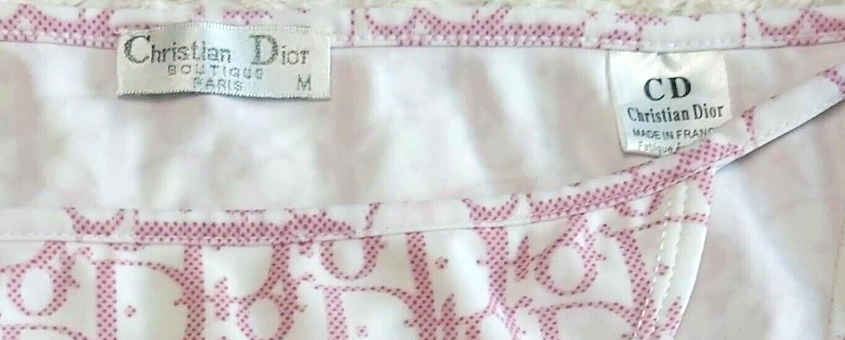 Christian Dior ピンク ロゴビキニ ❤️CHRISTIAN DIOR, Pink Dots MONOGRAM pattern BIKINI SET sz: M