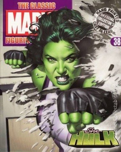 Classic Marvel Figurine Collection Eaglemoss 2007 Statue #38 She-Hulk Mag Only