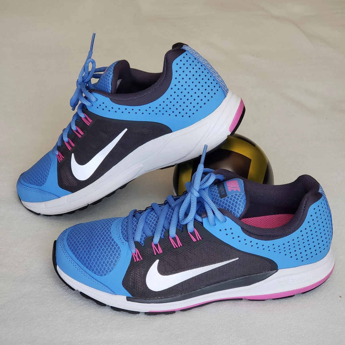 Nike Womens Zoom Elite 6 554728-400 Blue Running Shoes Sneakers 10.5 | eBay