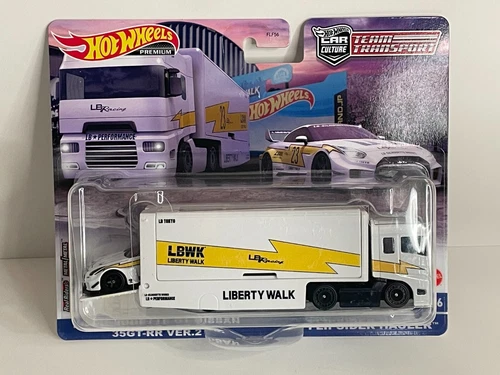 Hot Wheels Premium Team Transport #56 LB Silhouette GT Nissan & Flipsider Hauler