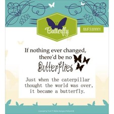 Butterfly Find It Trading Clear Rubber Stamp Set Butterflies YCCS10024 New