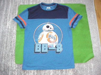 STAR WARS BB-8 Robot Shirt sz M/Medium Licensed Lucas Films Retro Style Blue