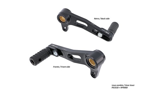 Juego trasero ajustable CNC Racing freno + palancas de cambios para Ducati SuperSport 2017-21 - Imagen 3 de 5
