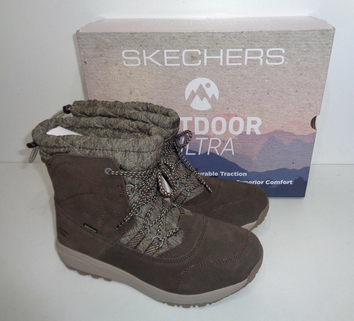 Skechers New Ladies Waterproof Outdoor Ultra Winter Boots Shoes RRP £97 Size | eBay