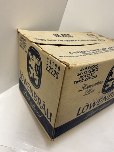 Lowenbrau Beer Vintage Beer Box Case from 1981 Bar Room Man Cave Decor 80’s - Picture 10 of 20
