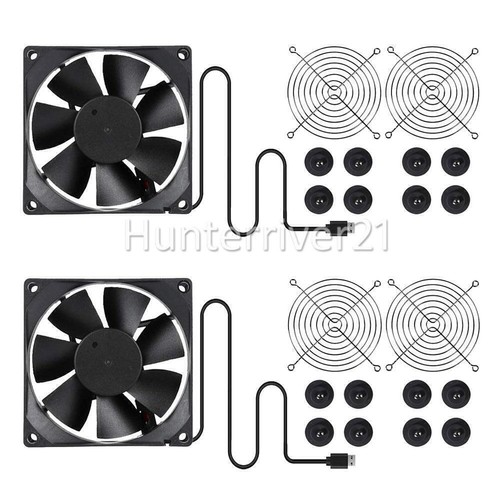 2PCS USB Cooling Fan Silent Fan Computer Case PC CPU Case 5V 120x120x25mm AU - Picture 10 of 10