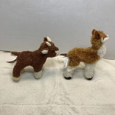 Buffy Baby Goat & Lena the Plush LLAMA Alpaca  - by Douglas Cuddle Toys