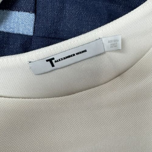 T Alexander Wang Ruched Draping Ivory Dress, Body Contouring Elevated Basics, S - Picture 3 of 4