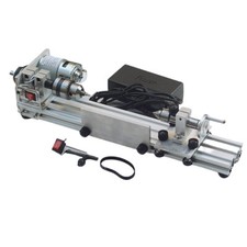 Mini Lathe Adjustable Mini Grinding Polishing Machine Woodworking Lathe 100-240V