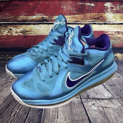 NIKE LEBRON バスケットボールシューズ ブルー Nike LeBron 9 Basketball Shoes Mens Sz 8.5 Low Summit Lake Hornets