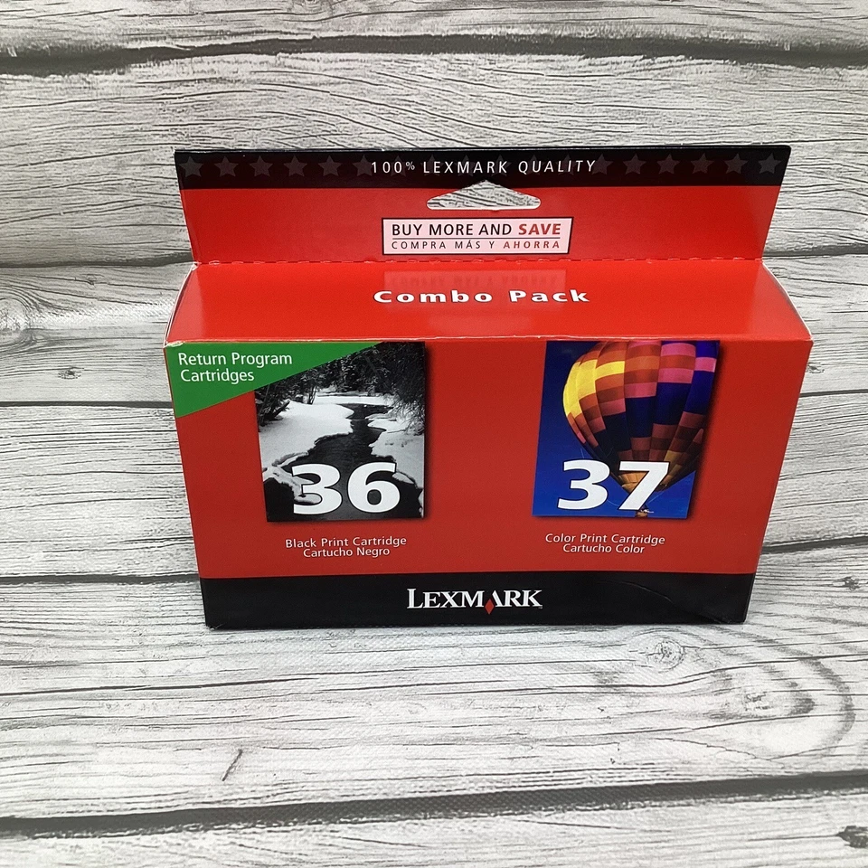 Lexmark 18C2229 2-PK Black 36 Color 37 Cartridge - Image 2 of 4