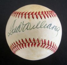 TED WILLIAMS Boston Red Sox Autographed Baseball ~ JSA Certified