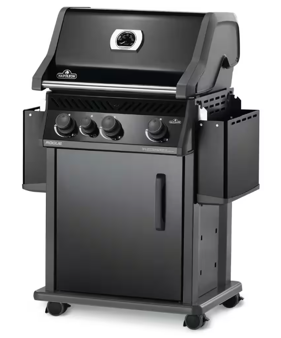 NAPOLEON Propane Gas Grill W/ Range Side Burner Durable Black eBay
