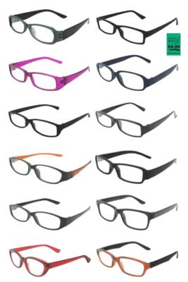 12 ASST DELUXE FASHION READING GLASSES STYLE #A asst power reader eye glass #306