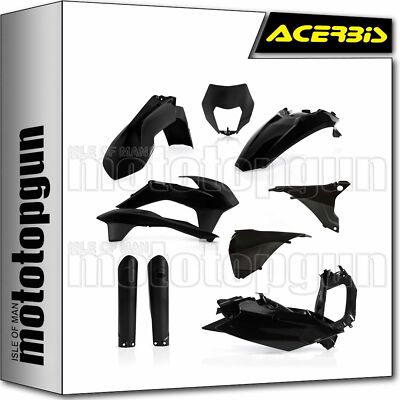 ACERBIS 0021811 FULL PLASTICS KIT BLACK KTM EXC-F 500 2016 16