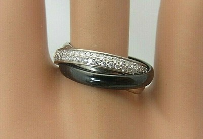 cartier trinity ring black