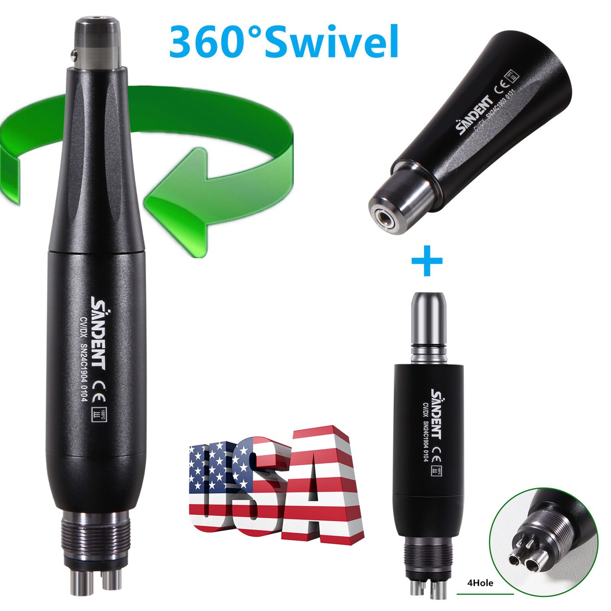 その他 wenty SANDENT Dental 360° Swivel Hygiene Prophy Handpiece Air
