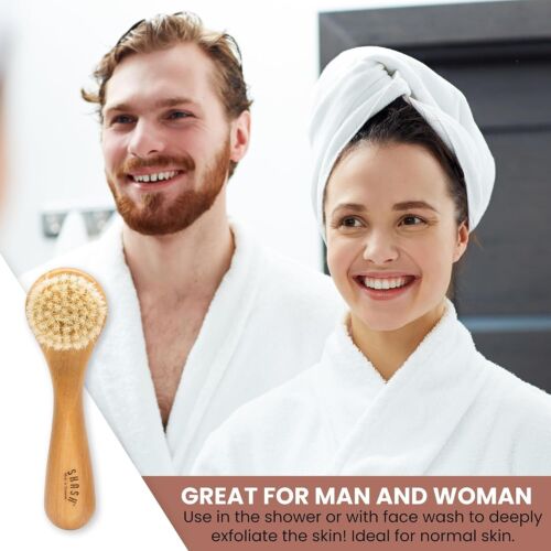 Deep Cleansing Facial Brush - Handmade Boar Bristle for Smooth Complexion - Picture 11 of 11