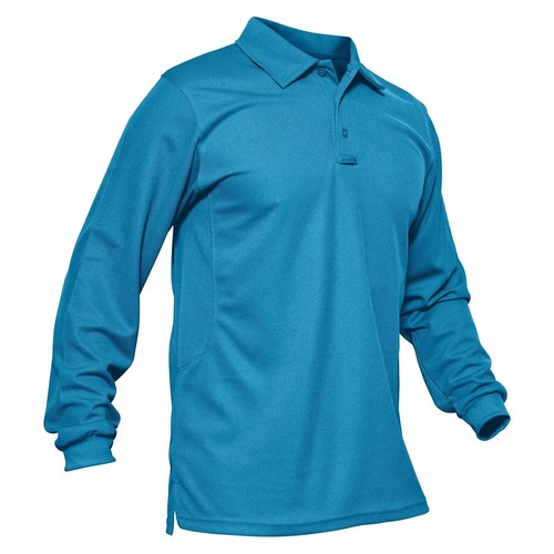 Camisas polo ateléticas de manga larga y corta para hombre de secado rápido equipo activo informal Top - Imagen 10 de 162