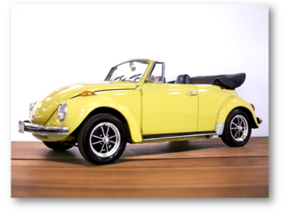 1972 Volkswagen Beetle Retro Refrigerator Locker Tool Box Magnet