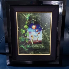 1998 Ora Tamir  "TIME OUT" Giclee Print 16"x19" Frame Signed Numbered 25/250