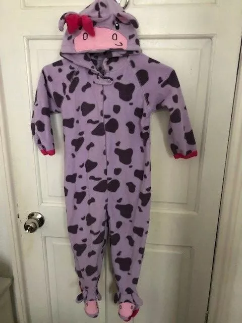 Primark Lilac Cow All One Sleepsuit Pyjamas Childrens Kids 3-4 | eBay