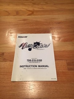 Martial Champion Video Arcade Game Instruction Manual, Konami 1993