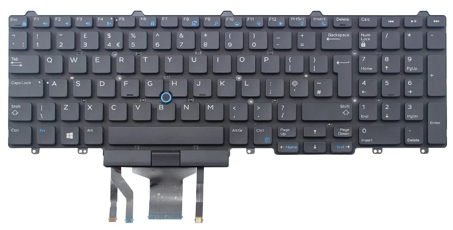 Dell Latitude E5550 E5570 E5580 E5590 UK QWERTY Laptop Backlit Keyboard 0FP37Y - Image 2 of 3