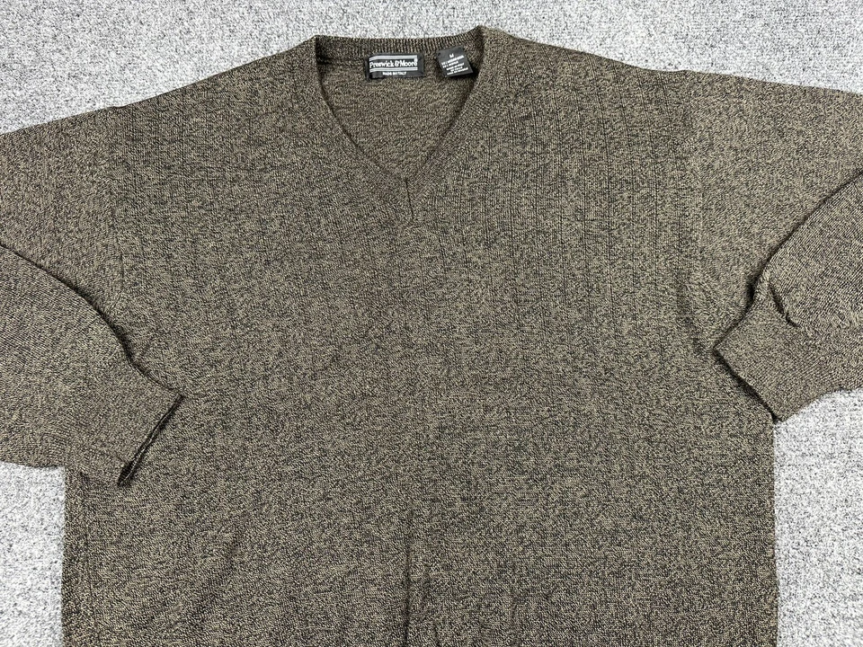 Suéter Pullover Marrón Preswick And Moore Mezcla Lana Merino Para Hombre Mediano Italia Foto 3 de 4
