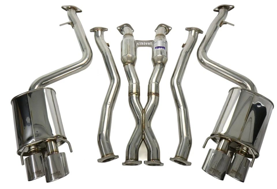 Escape trasero gato punta inoxidable enrollada Invidia Q300H compatible con Lexus RC F 2015-2016 Foto 2 de 4