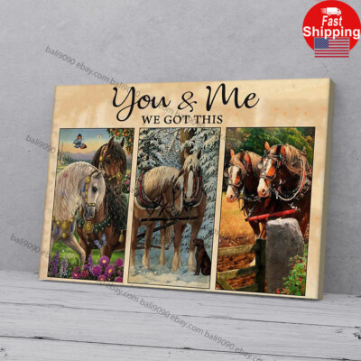 You And Me We Got This Couple Horse Matte Poster Wall Art