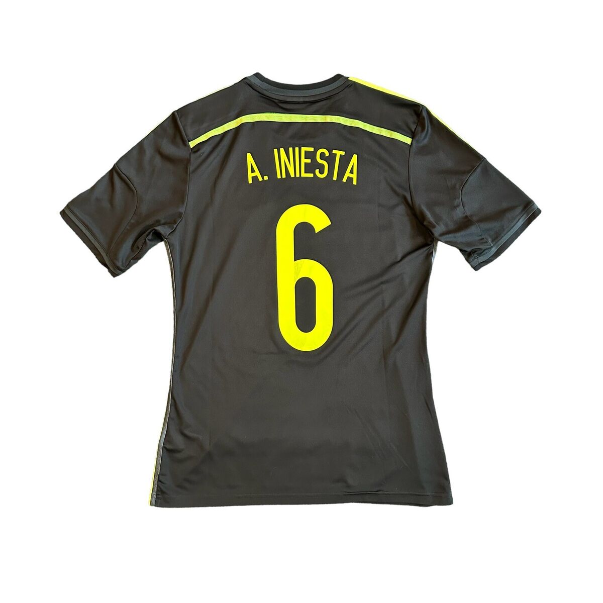 Adidas Spain #6 A. Iniesta 2014 Away Soccer Jersey (S/M) | eBay Adidas Spain #6 A. Iniesta 2014 Away Soccer Jersey (S/M) | eBay